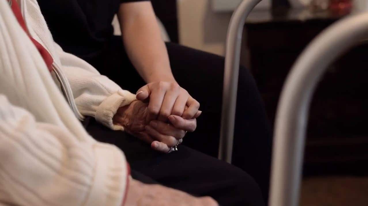 Holding Hands - Vision Loss